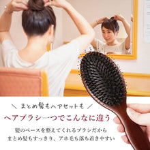 Load image into Gallery viewer, 猪毛ヘアブラシ クリーナー付き